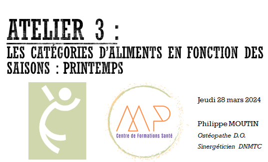 JMM Atelier 3 : Les catégories d’aliments ; Le printemps